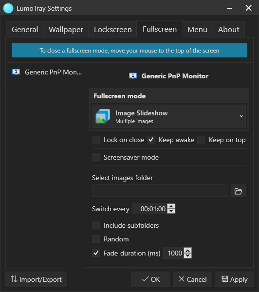 Image Slideshows