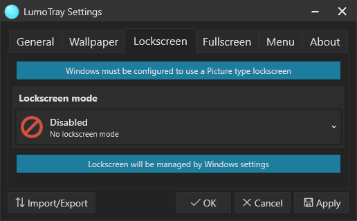 Wallpaper Settings