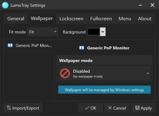 Wallpaper Settings