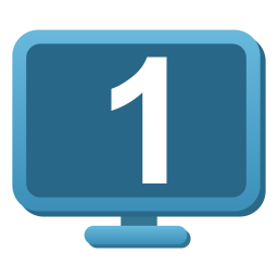 Display 1 icon with a larger number
